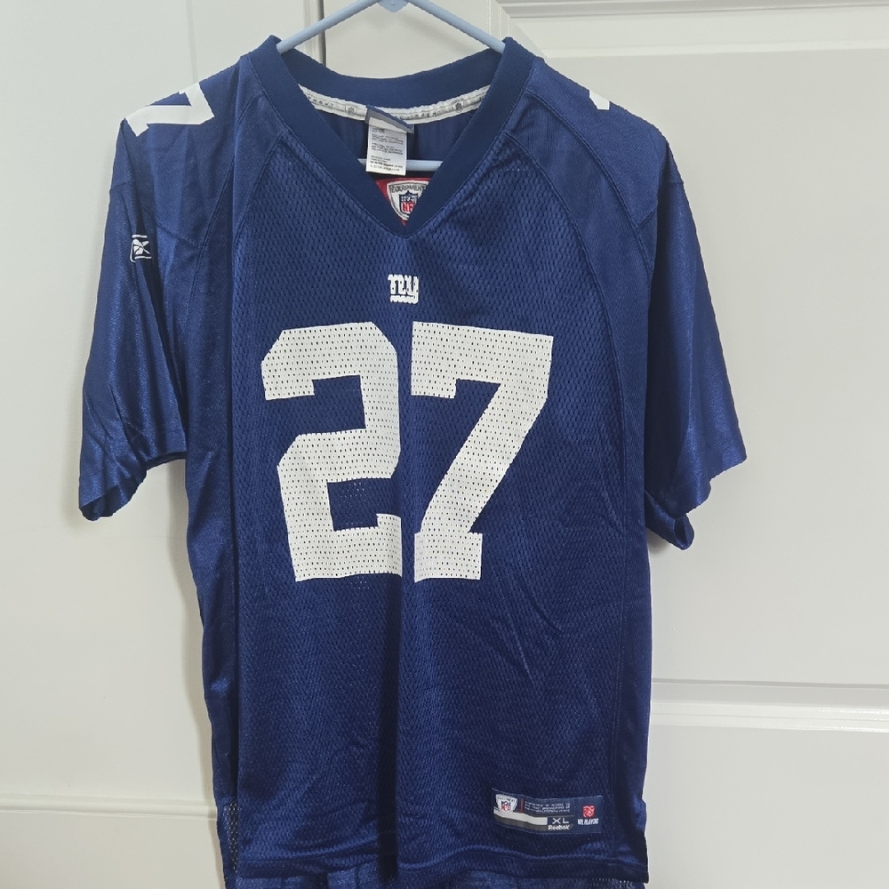 Like New NY Giants Brandon Jacobs Youth Jersey By Reebok, Size XL